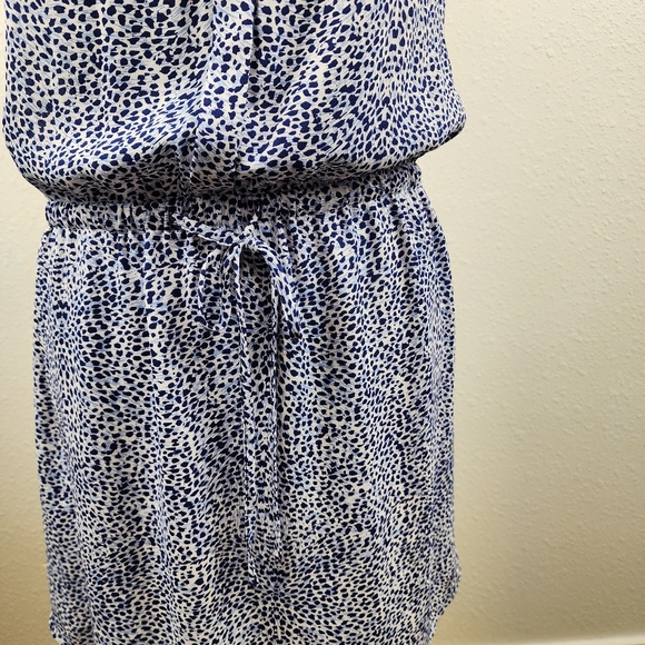 Hilary Radley Women's Size 2 Sleeveless Above Knee Tunic Dress Blue and White - Picture 4 of 9
